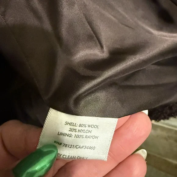 Eileen Fisher Dark Brown Teddy Jacket - Picture 9 of 10